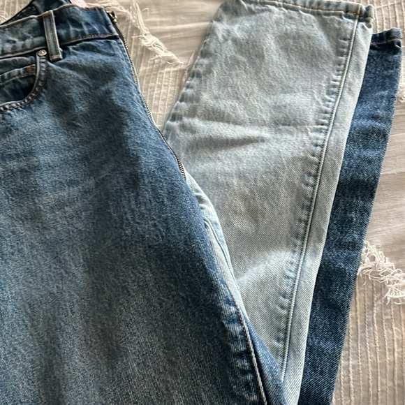 REVICE Yin Yang two tone zipper blue jeans size 28 like new - Picture 13 of 15